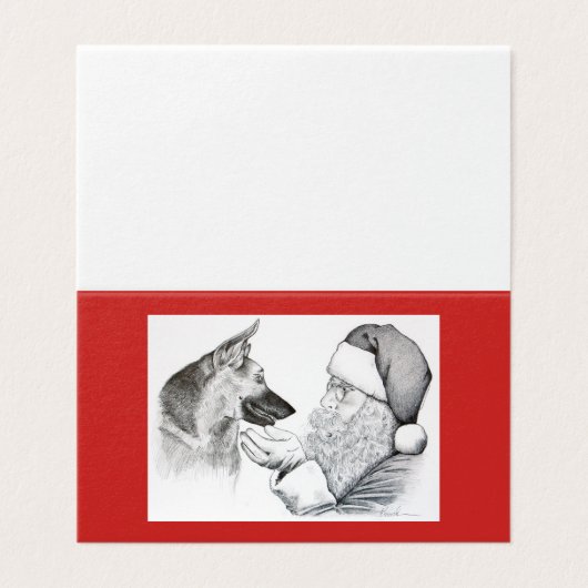 サンタとドイツの羊飼いのクリスマス (外部フラット)