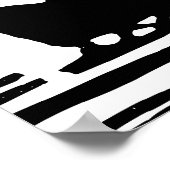 サンタとドッグスリーで北極リノプリント ポスター (角)