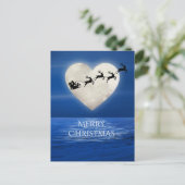 サンタとハートフルムーンビーチメリークリスマス シーズンポストカード (スタンド正面)