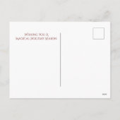 サンタとハートフルムーンビーチメリークリスマス シーズンポストカード (裏面)