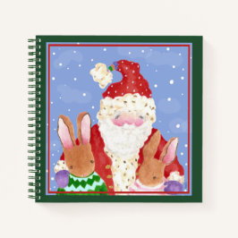 サンタとバンニーのスパイラルノートブック ノートブック