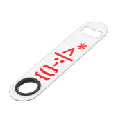 サンタとヒゲのクリスマスエモティコン スピード栓抜き (正面アングル)