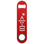 サンタとヒゲのクリスマスエモティコン スピード栓抜き (裏面)