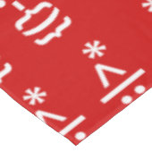 サンタとヒゲのクリスマスエモティコン テーブルクロス (アングル)