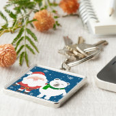 サンタとベア キーホルダー (側面)