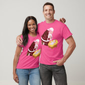 サンタとベビーイエス素晴らしクリスマスプレゼント Tシャツ (ユニセックス)