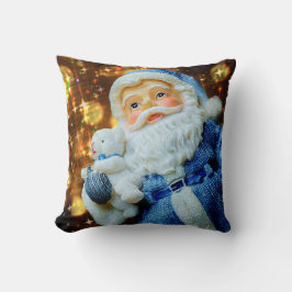 サンタとベビーポーラベアホリデーピロー クッション