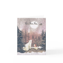 サンタとホッキョクグマ