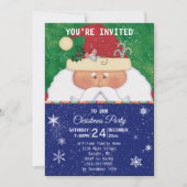 サンタとマウスのクリスマスパーティー 招待状 (正面)