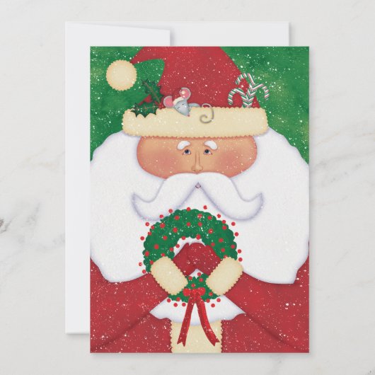 サンタとマウスのクリスマスパーティー 招待状 (裏面)