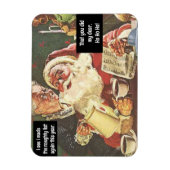 サンタとミセスクロースいけな&ニースヴィンテージおもしろい マグネット (縦)