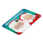 サンタとミセスクロースクリスマス マグネット (左側)
