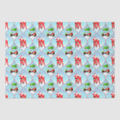 サンタとミセスクロースゴルフのオージーパターン 薄葉紙 (正面)