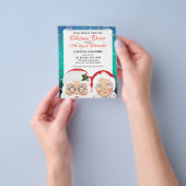 サンタとミセスクロースドライブでクリスマス休暇 チラシ (手)