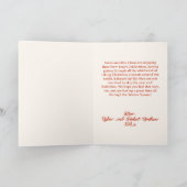 サンタとミセス・クロースのハッピーニューイヤー ホリデーカード (内部)