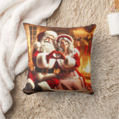 サンタとミセス・クロース クッション (ブランケット)
