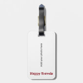 サンタとミセス・クロース・ホリデー・トラベルズ ラゲッジタグ (裏面縦)