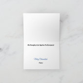 サンタとユダヤのルドルフのクリスムカハカード カード (内部)