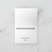 サンタとユダヤ人のジンジャーマン　クリスムカハカード カード (内部)