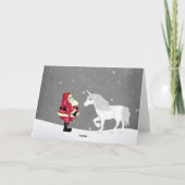 サンタとユニコーンの魔法のクリスマスと新年のご挨拶 シーズンカード (裏面)