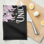 サンタとユニコ信じーズのクリスマスのクリスマスI キッチンタオル (四つ折り)