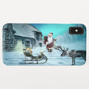 サンタとルドルフとソリ iPhone XS MAXケース