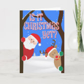 サンタとルドルフはまだクリスマスか？ シーズンカード (正面)