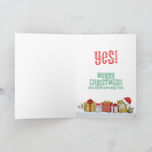 サンタとルドルフはまだクリスマスか？ シーズンカード (内部)