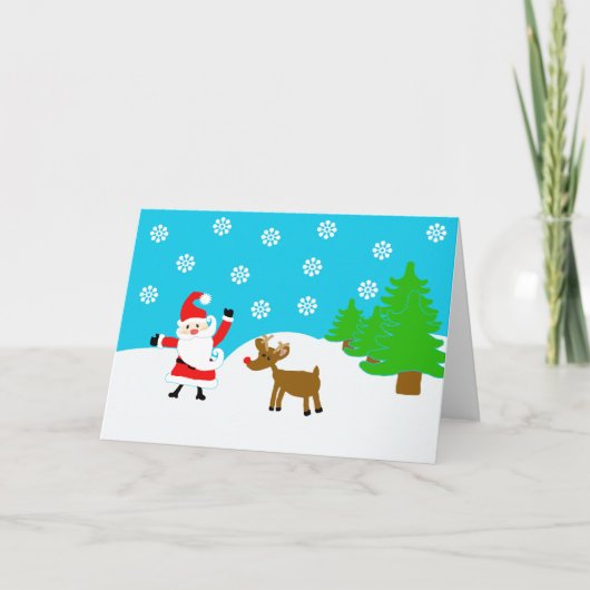 サンタとルドルフ シーズンカード (正面)
