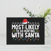 サンタと一緒にクリスマス狩猟に行く可能性が最も高い 招待状 (スタンド正面)