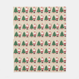 サンタと一緒に居心地の良いクリスマスブランケット フリースブランケット