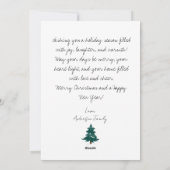 サンタと仲間たちのクリスマスカード シーズンカード (裏面)