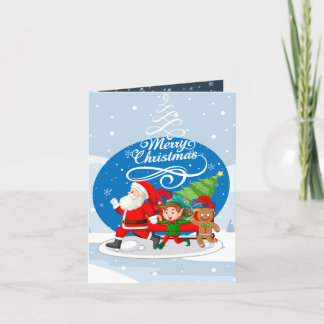 サンタと仲間たちのクリスマスカード シーズンカード