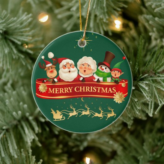 サンタと仲間たちのクリスマス オーナメント (ツリー)