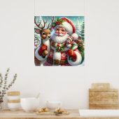 サンタと仲間のポスター ポスター (キッチン)