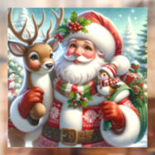 サンタと仲間の窓が引っかかる ウィンドウサイン (シート2)