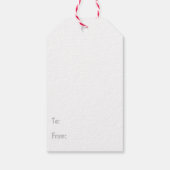 「サンタと信じユニコーンに入ったI In Santa & Unicorns」クリスマスプレゼントラベ ギフトタグ (裏面)