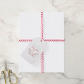 「サンタと信じユニコーンに入ったI In Santa & Unicorns」クリスマスプレゼントラベ ギフトタグ (より糸付き)