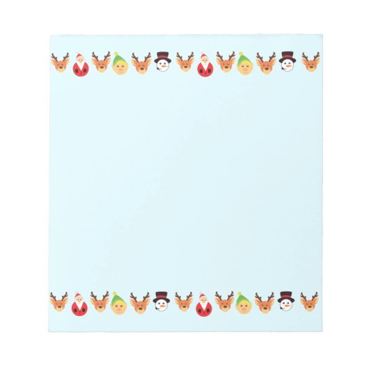 サンタと友人 ノートパッド (正面)