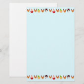 サンタと友人 便箋 (正面/裏面)