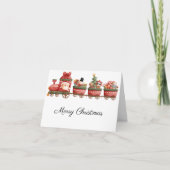 サンタと友達との列車の旅 シーズンカード (正面)