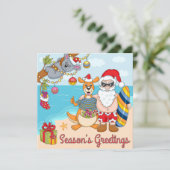 サンタと可愛いカンガルーとコアラ シーズンカード (スタンド正面)