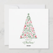 サンタと可愛いカンガルーとコアラ シーズンカード (裏面)