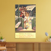 サンタと天使とランタン キャンバスプリント (インサイチュ (リビング))