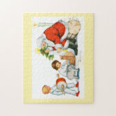 サンタと子供 ジグソーパズル (縦)