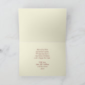 サンタと子犬がクリスマスカードを昼寝に カード (内部)