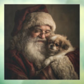 サンタと子犬 ウィンドウサイン (シート3)