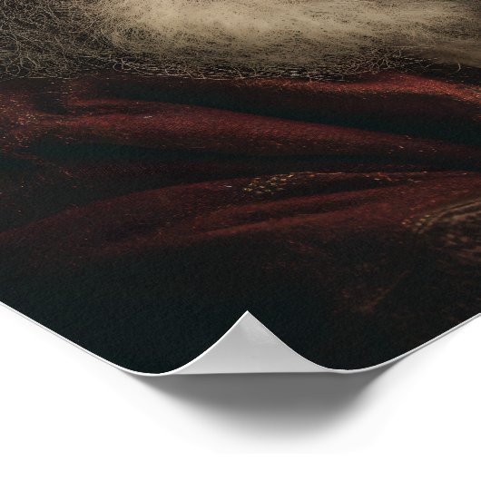 サンタと子犬 ポスター (角)