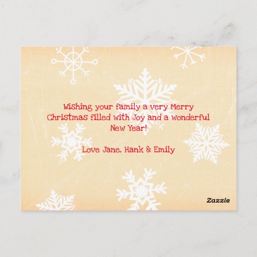 サンタと子犬 |ヴィンテージクリスマス ポストカード (裏面)