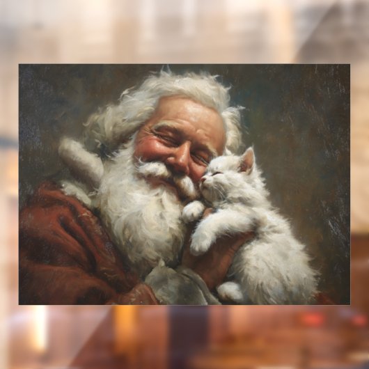 サンタと子猫 ウィンドウサイン (シート2)
